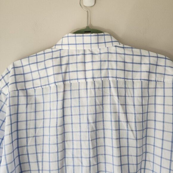 Hugo Boss Men's "Sharp" Fit Plaid Button Down Dress Shirt Size 17.5 34/35 - Picture 7 of 11
